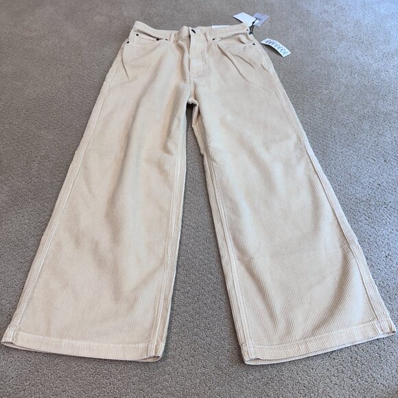 BDG UO Pants Corduroy High Wide Leg Ankle Tan Boho Size 31 #OBO1214885 NWT - Picture 6 of 15